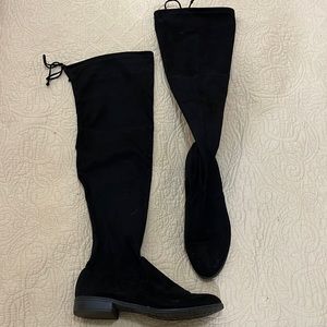 UNISA Over the Knee Black Suede Boots